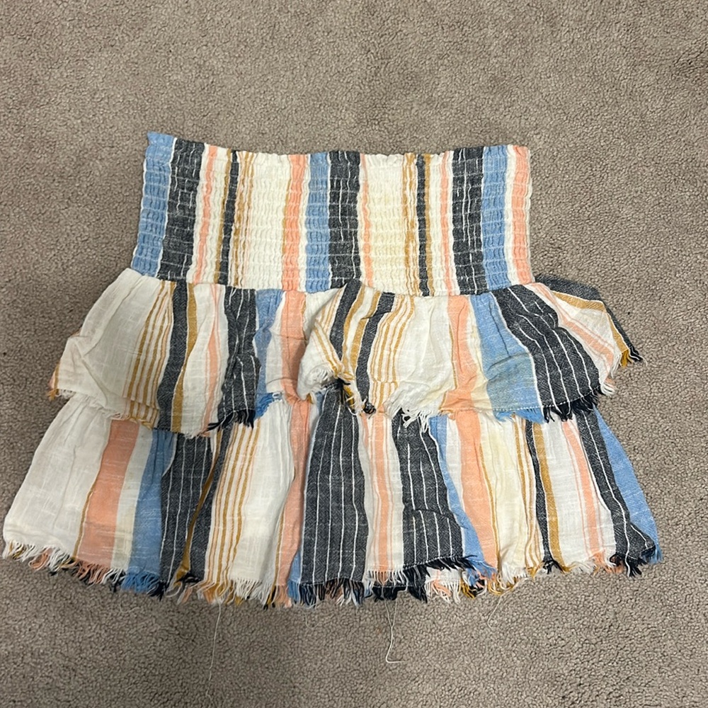 Aerie Multi Colored Ruffle Skirt